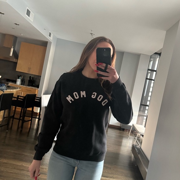 Shop Talulah Black Dog Mom Sweatshirt - Picture 1 of 2